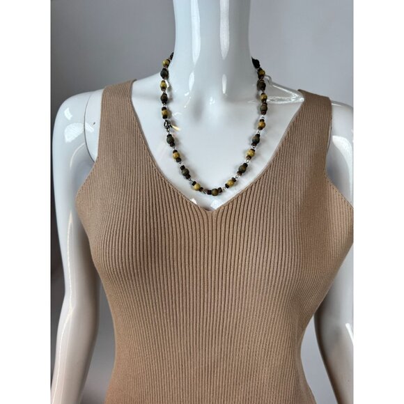 Vintage Wooden Bead Necklace With Toggle Clasp - Picture 3 of 16